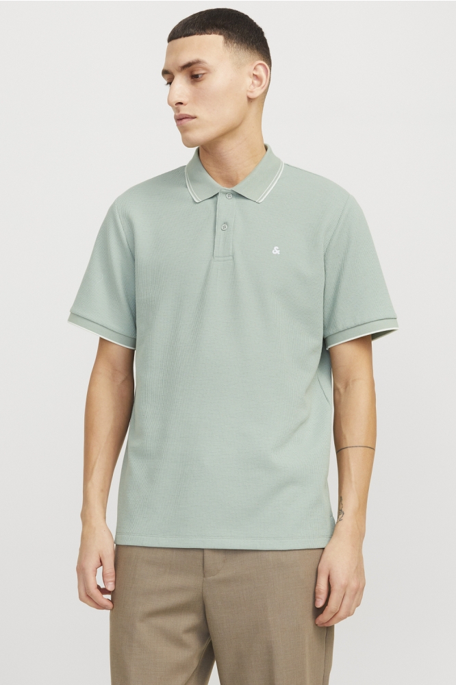 JJEAUSTIN POLO SS NOOS 12268130 ICEBERG GREEN/PLAY